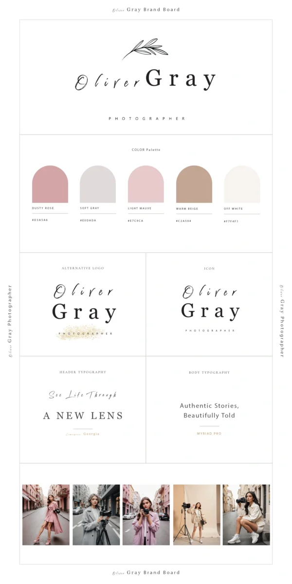 Oliver Gray | Stunning Pre-Made Logo