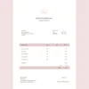 Rose Minimalist Invoice