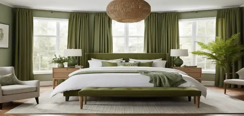 Serene Moss Green Room Color Palette