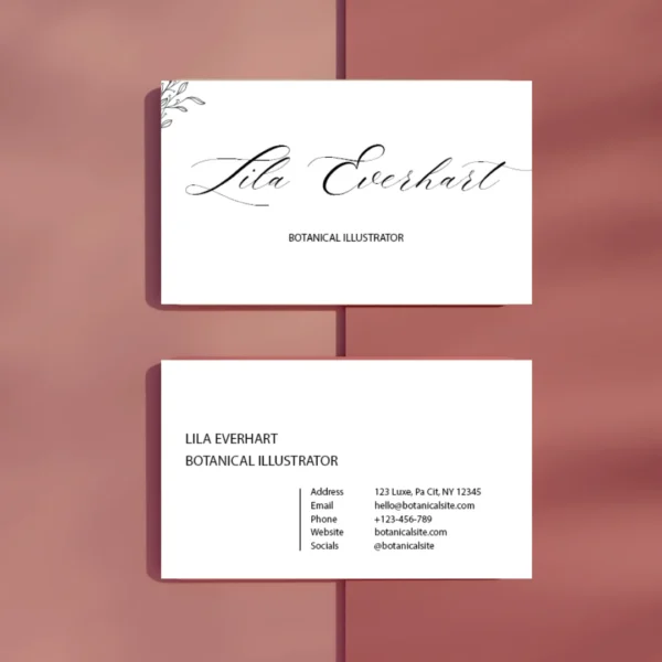 ila Everhart business card