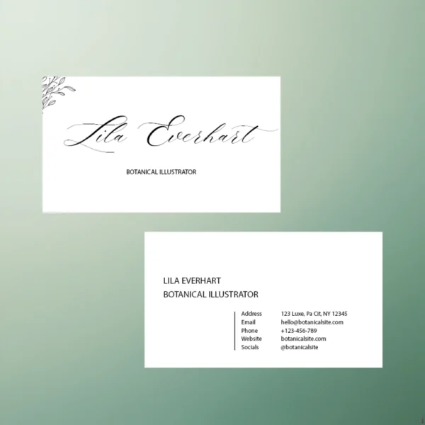 Lila Everhart business card