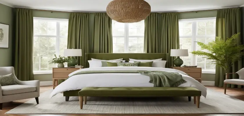 Serene Moss Green Room Color Palette
