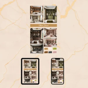 Golden Elegance Mood Board Kit