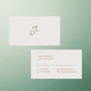 Jaxon Thornfield business card