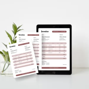 Reddish-Brown Elegant Invoice