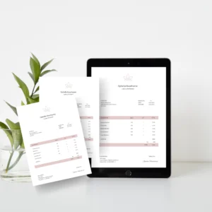 Rose Minimalist Invoice